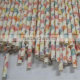 7.75" flower drinking paper Straws for Party and wedding