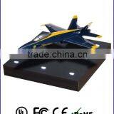 Anti Gravity Display for Blue and Yellow Aircraft , Customized Airplane Model for Souvenir
