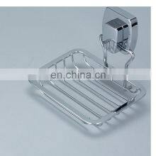 Super Powerful Vacuum Suction Cup Soap Dish - Strong Stainless Steel Sponge Holder for Bathroom & Kitchen (Chrome) thumbnail-3