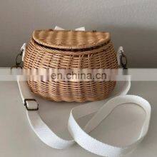 Hot Sale Handcrafted Best Seller Rattan Bike Basket for Kids and Adults Wholesale Made in Vietnam thumbnail-2
