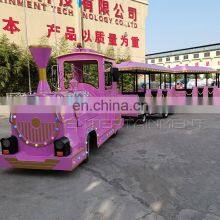 China Professional Manufacturer Park Trackless Train Electric Rides Tourist Train for Sale thumbnail-1