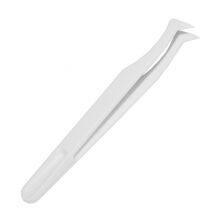 Plastic Tweezers Black Flat Head Elbow Pointed Flat Nose Round Head Plastic Anti-static Tweezers Clamping Tool thumbnail-2