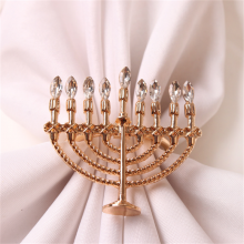 Factory Customized New Style Metal Candelabra Gold Napkin Ring