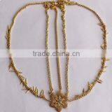 2015New Tassel ShanZuan Flower Leaves Women Hair Accessories Made in China thumbnail-1