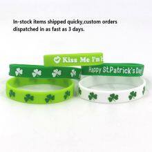 Ready Stock 48 Hours Delivery Factory Direct Sale Hot Selling Wholesale St. Patrick's Day Gift Silicone Bracelet thumbnail-3