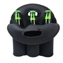 Custom Color High Quality Insulated Neoprene 6 Pack Wine Beer Bottle Cooler Tote Bag Holder for Party thumbnail-4