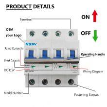 Cheap NL7-63 Series DC Miniature Circuit Breaker 4P NSPV Brand 63A 1500V thumbnail-2