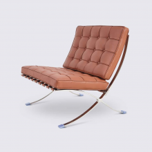 Cognac/Camel Full Grain Leather Design Armchair – Barcelona Chair