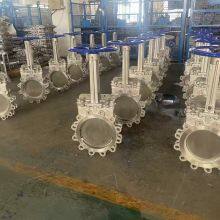 API 150LB Flange/Wafer Knife Gate Valve WCB Cast Steel Stainless Steel Pneumatic Actuator Knife Gate Valve thumbnail-3