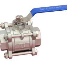ANSI API Lever Manual Ball Valve Full Size Stainless Steel SS 304/316 OEM ODM CF8 CF3 CF8M CF3M Three-piece Ball Valve 1000 WOG thumbnail-2