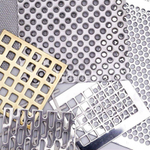 Galvanized Perforated Metal Mesh Wall Panel, Perforated Grating, Black Steel, Aluminum Micro-perforated Panel thumbnail-4