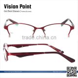 Full-rim metal material newest 2014 latest china eyeglasses optical frame manufacturing china for women
