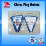 15x20cm Custom Logo Hanging Triangle Flag thumbnail-1