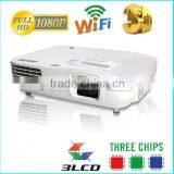 Express China 3 RGB LED 3 LCD 3000 Lumens Paper 3d Glasses for Cinema Projector HD