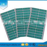 dyed green coated paper printing labels