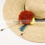 Fashion Tassels Summer Raffia Straw Hat China Manufacturer thumbnail-2