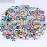 Customized DIY 12mm Glass snap button for interchangeable charm jewelry Cousin jewelry