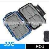 JJC MC-1 Rugged Waterproof Memory Card Plastic Case (4x Compactflash CF cards / 8x MemoryStick Pro Duo card)