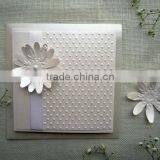 Elegant Unique and Embossed With Flower Iwedding Invitation Cars