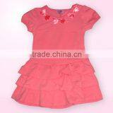 2016 fashion new children summer glass strass girls dresses made in China children clothes