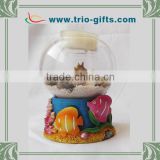 Souvenir resin glass ball candle holder