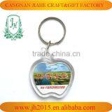 Promotional Clear Custom Blank Plastic Photo Frame Key Chain Picture Insert Logo Car Shape Keyring thumbnail-4