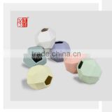 Small Geometric Shape Color Clay Flower Vase