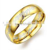Simple Design Without Stone Pure Gold Wedding Ring thumbnail-6