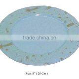 Printed Charger Plate, Charger Tray, Designer Plate, Metal Charger Plate thumbnail-1