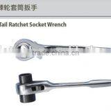 Special Steel Tools Series; Bent Tail Ratchet Socket Wrench ;High Quality Socket Wrench; China Manufacturer;