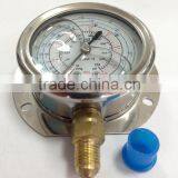 Sanrong Refrigerant Pressure Gauge for Air Conditioner, Low High Oil Filled Pressure Gauge for Refrigeration