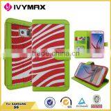 New Colorful Wallet Leather Phone Case for Samsung Galaxy s6