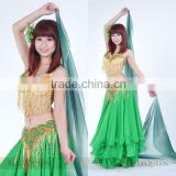 SWEGAL 2013 new wholesale Belly dancing sexy costumes skirt bra top performance dress SGBDT13122