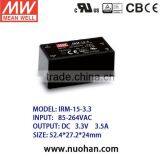 Mean Well 15w 3.3v Power Supply/15W Single Output Encapsulated Type/15w Switching Power Supplies