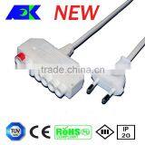 European Standard Hot Sell Euro Flat Plug in White With Euro Flat Socket 250V thumbnail-3