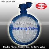DN50-DN3000 Double Eccentric Flange Butterfly Valve thumbnail-1
