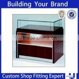 Wall Wooden Shelf With Wheels and Drawers thumbnail-1