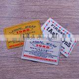 Custom Woven Labels Low Minimum Cheap Cham Woven Private Labels for Clothing thumbnail-2