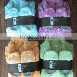 Coral Fleece Printed Bathrobe Set With Slippers for Girl thumbnail-1