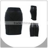 Sexy Pencil Skirt Sheath Skirt 2014 High Fashion Black Shinny Skirt thumbnail-1