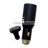Metal USB Car Charger With Bluetooth Earphone, Phone Car Charger thumbnail-2