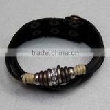 2014 New Personal wholesale black leather bracelets
