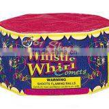 T2041 61 Shot WHISTLING WHIRL Comet Cake Fireworks thumbnail-1