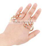 Crystal Ribbon Flower Rings New Fashion Palm Ring For Lady thumbnail-1