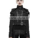 New Punk Rave Women Diesel-punk Jacket Black Goth thumbnail-4