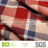 gingham cotton oxford shirting fabric of 40+40+40*40+40 130*90