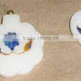 Marble Decorative Lapis Inlay Pendants