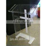 Sacred & Solemn Style High Transparent Acrylic Pulpit for Church Wholesale