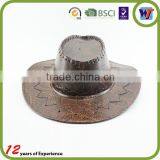 Brown or Camel Color Wide Brim Fashion Fedora Lemmy Cowboy Hat thumbnail-3