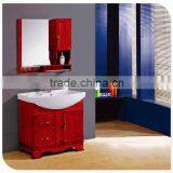 Floor-standing Wooden Bathroom Vanity for Sale thumbnail-1